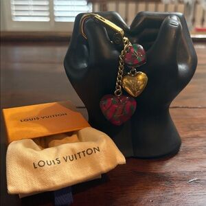 LOUIS VUITTON Leopard Bag Charm/Keychain